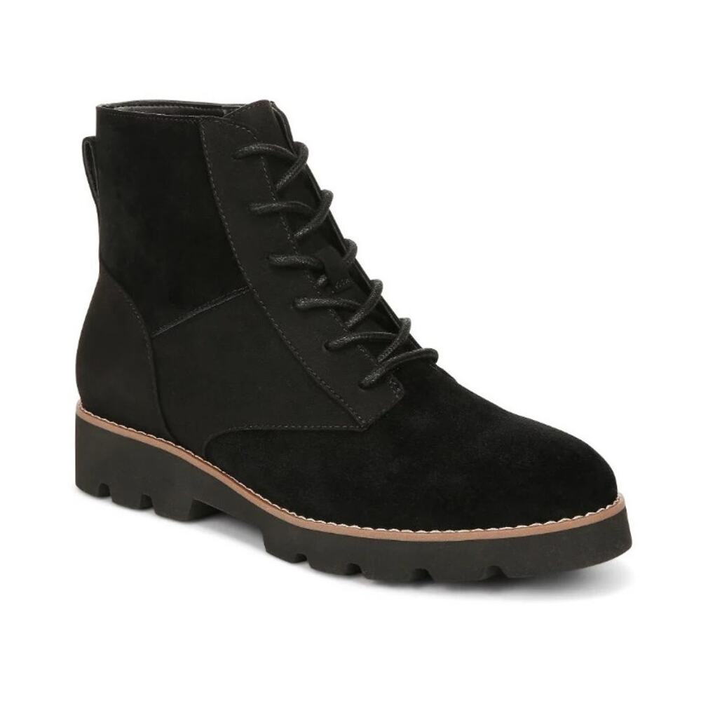 Vionic Women's Larson Water Repellent Suede Lace-Up Ankle Boots Size‎ 6 Wide